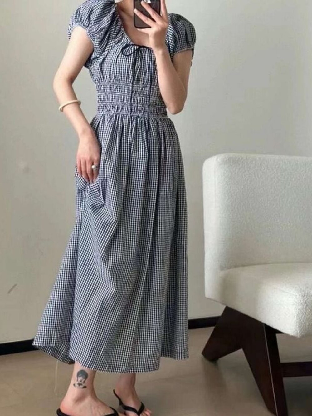 Doen Quinn in maddalena gingham, medium - Picture 4 of 8